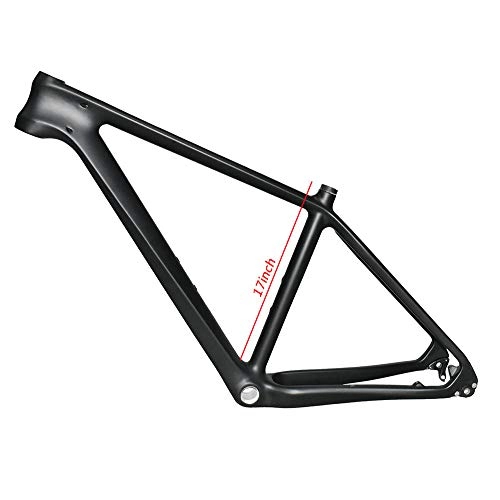 Mountain Bike Frames : NXXML 27.5 Inch Carbon Fiber MTB Bike Frame, Ultralight High Strength Carbon Fiber Frame, Fully hidden Internal Wiring, Single Fork, M