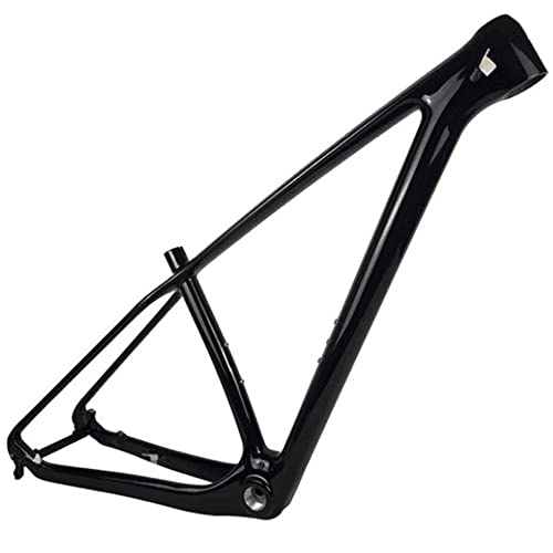 Mountain Bike Frames : OKUOKA Bike Front Suspension Bike Frame Carbon Frameset Competitive mountain bike frame Full carbon fiber BSA screw-in Go inside design Bicycle Accessories 27.5 / 29ER (Color : 27.5er, Size : 15")