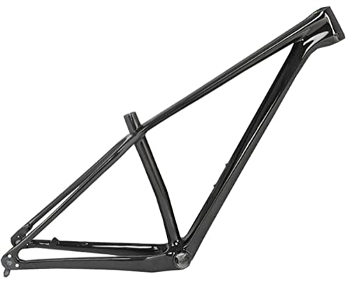 Mountain Bike Frames : OKUOKA Bike Front Suspension Bike Frames Carbon fiber frame 27.5 / 29ER XC leverage Mountain bike rack Hidden disc brake (Color : Black, Size : 29x15)