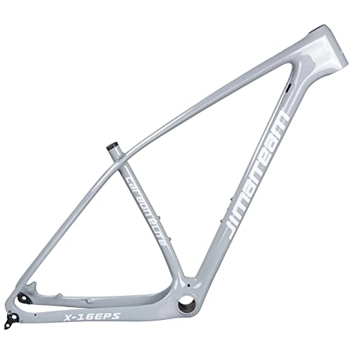 Mountain Bike Frames : OKUOKA Bike Front Suspension Bike Frames T800 Carbon fiber mountain bike frame 29ER Universal bicycle accessories Variable speed brake 15.5 / 17 / 19 / 21in Color can be customized (Size : 29x17)