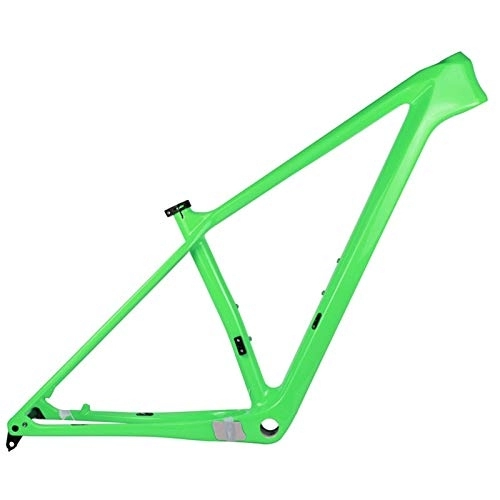 Mountain Bike Frames : PPLAS 2021 New Carbon MTB Frame 27.5er 29er Carbon Mountain Bike Frame 148x12mm or 142 * 12mm MTB Bicycle Frames (Color : Light Green Color, Size : 17in Matt 142x12)