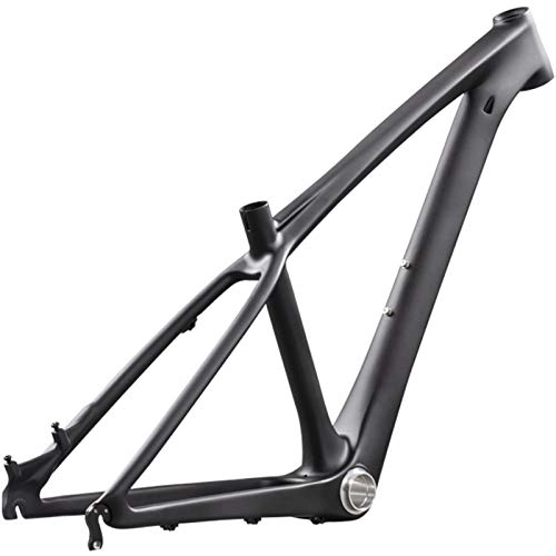 Mountain Bike Frames : PPLAS 26er Carbon mtb frame mtb carbon frame 26er 14 inch carbon mtb frame 26 carbon kids frame with headset clamp (Color : 3k, Size : 14inch glossy)