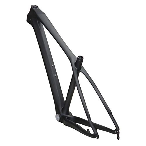 Mountain Bike Frames : PPLAS 27.5er Carbon MTB Frame 27.5 Mountain Bike Frame Carbon Bike Frame 3k Glossy / Matte 15 / 17 / 19" (Color : 3k Glossy, Size : 17inch)
