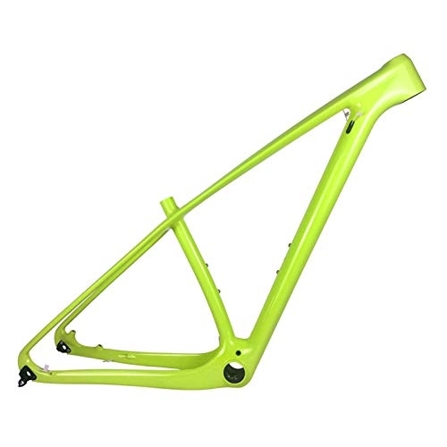 Mountain Bike Frames : PPLAS 29er MTB Carbon Bike Frame 135x9 QR or 142x12 Carbon Mountain Bike Frame MTB Bicycle Frame (Color : Light Glossy, Size : 16 17 inch (165 180cm))