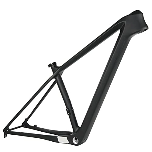 Mountain Bike Frames : PPLAS Carbon MTB Frame 29er Carbon Mountain Bike Frame B.S.A 148 * 12mm B.o.o.s.t or 142 * 12mm Thru Axle MTB Bicycle Frame 15 / 17 / 19" (Color : UD Black Matte, Size : 17inch 148x12mm)