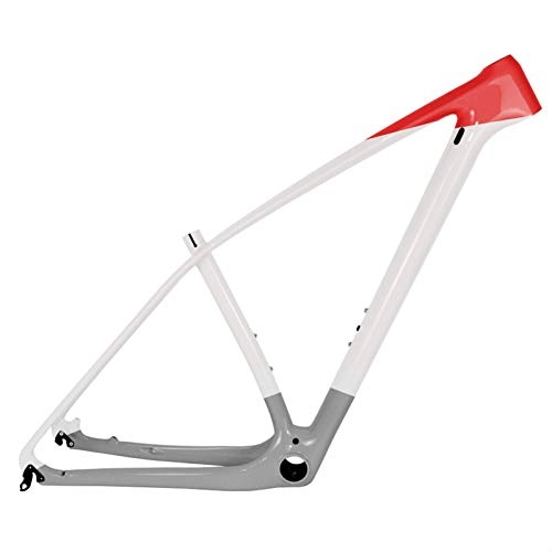 Mountain Bike Frames : PPLAS T1000 Full Carbon MTB Frame 27.5er 29er Ultralight Mountain Bike Carbon Frame PF30 Size 15 / 17 / 19 / 21" (Color : Gray Glossy, Size : 27.5er 15inch)