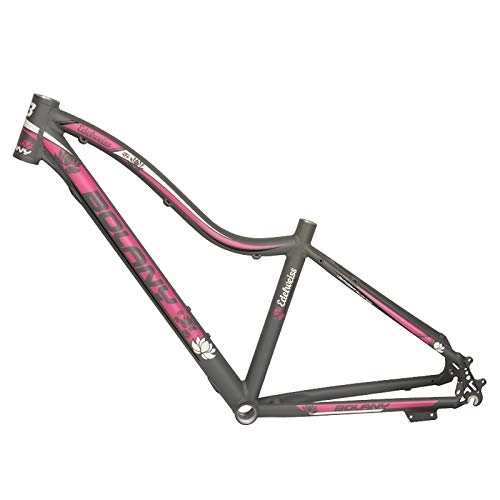 Mountain Bike Frames : QDY-26 inch Aluminum Alloy Mountain Bike Frame Women's Bicycle Parts Cycling Bike Accessories, gray pink