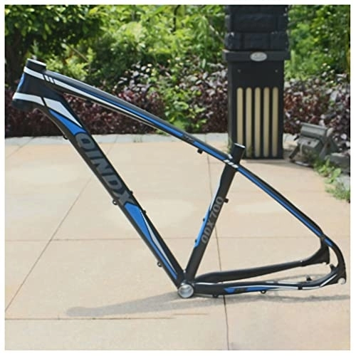 Mountain Bike Frames : QHIYRZE Aluminum Alloy Disc Brake Mountain Bike Frame 27.5er Hardtail MTB Frame 135mm Quick Release Bicycle Frame 17'' BSA68, For 27.5 Inch Wheel (Color : Blue, Size : 27.5 * 17'')