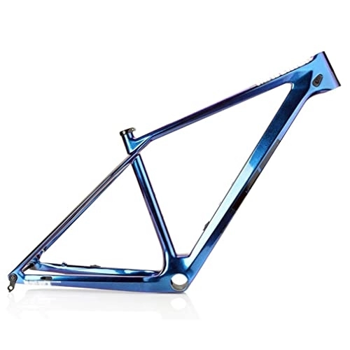 Mountain Bike Frames : QHIYRZE Discoloration MTB Frame 27.5er Hardtail Mountain Bike Frame Carbon Fibre Disc Brake 15'' / 17'' / 19'' Bicycle Frame Thru Axle 12x142mm (Color : Colorful, Size : 27.5 * 15'')