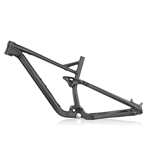 Mountain Bike Frames : QHIYRZE Full Suspension MTB Boost Frame 148x12MM Thru Axle For AM Endure 27.5 29er Bicycle Frame Aluminium Alloy Trail Mountain Bike Frame Disc Brake With Headset (Color : Black 27.5x17'')