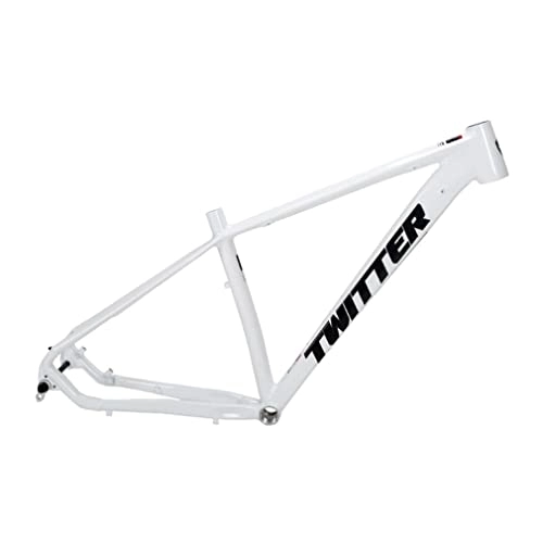 Mountain Bike Frames : QHIYRZE MTB Frame 27.5 / 29er Hardtail Mountain Bike Frame 15'' / 17'' / 19'' Aluminum Alloy Disc Brake Bicycle Frame Thru Axle Boost 12 * 148mm Routing Internal BSA68 (Color : White, Size : 27.5x17'')