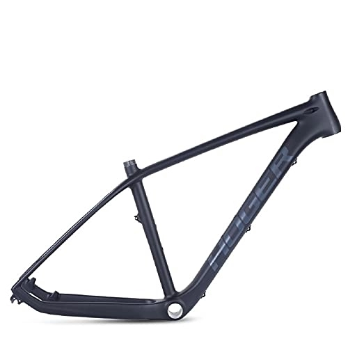 Mountain Bike Frames : QQY Carbon Frame 27.5 er Mountain Bike Frame Carbon Bicycle BB30 Frame 19" Full carbon fiber MTB Frame (Black)