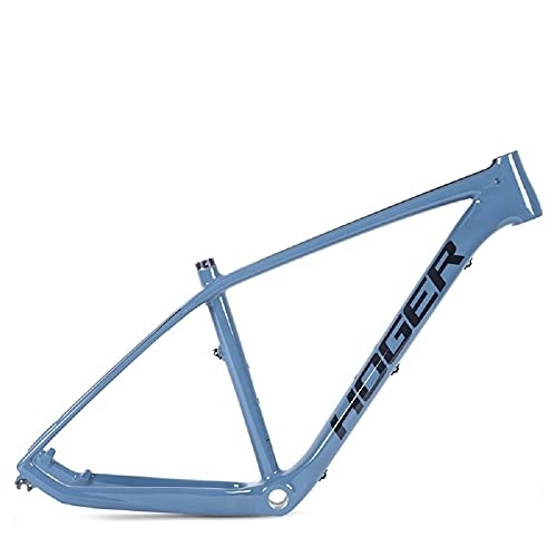 Mountain Bike Frames : QQY Carbon Frame 27.5 er Mountain Bike Frame Carbon Bicycle BB30 Frame 19" Full carbon fiber MTB Frame (Blue)