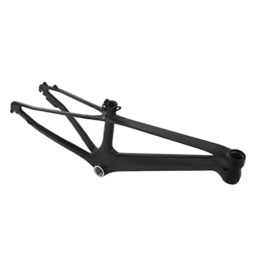 Mountain Bike Frames : SALUTUYA Mountain Bike Frame, Carbon Fiber Quick Release High Hardness Lightweight 20 Inch Bicycle Frame Corrosion Proof for Bike Parts