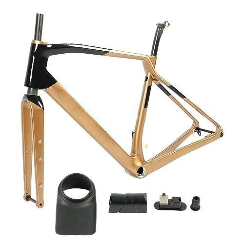 Mountain Bike Frames : SUNGOOYUE Lightweight Carbon Fiber Road Bike Frame with Excellent Hardness, Sturdy and Durable Mountain Bike Frame Suitable for Outdoor Riding Cycling (L-49CM)