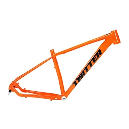 Mountain Bike Frames : UKALOU MTB Frame 27.5 / 29er Hardtail Mountain Bike Frame 15'' / 17'' / 19'' Aluminum Alloy Disc Brake Bicycle Frame Thru Axle Boost 12 * 148mm Routing Internal BSA68 (Color : Orange, Size : 27.5x17'')