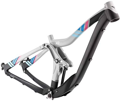 Mountain Bike Frames : Votec VD Frame Kit Gravity Fully 27, 5 / 26 storm grey / blue / pink Framesize 58cm 2017 mountain bike frame