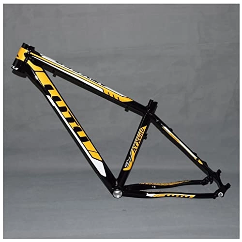 Mountain Bike Frames : WAMBAS 26er Mountain Bike Frame 16'' / 18'' Aluminum Alloy Disc Brake MTB Frame QR 135mm XC (Color : Yellow, Size : 26 * 18'')