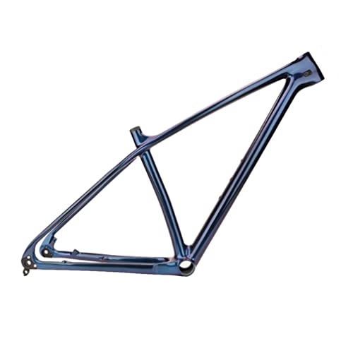 Mountain Bike Frames : WAMBAS Carbon Hardtail Mountain Bike Frame 27.5er 29er Disc Brake MTB Frame 15'' 17'' 19'' Internal Routing Frame Thru Axle 12x142mm (Color : Discoloration B, Size : 27.5 * 17'')