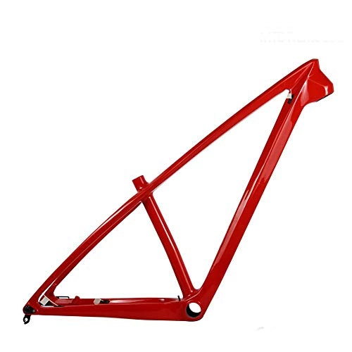 Mountain Bike Frames : Wang MTB Frame, 27.5er 29er Mountain Bike Carbon Frame 142 * 12mm Thru Axle MTB Carbon Frames Size 15 / 17inch, 27.5er 17inch Matte