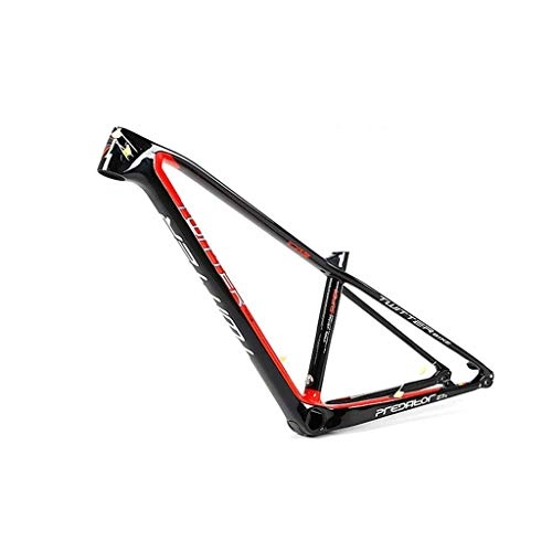 Mountain Bike Frames : Waui Bicycle Frame Iron Carbon Fiber Starlight Flashing Color Mountain 27.5 Inch Inside The Line XC Off-road (Color : A, Size : X-Small)