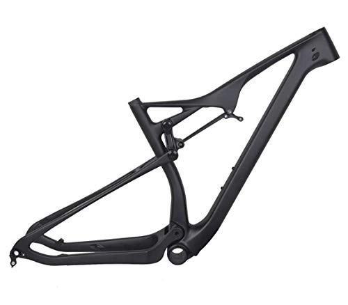Mountain Bike Frames : Wenhu Full Carbon 29 Inch Complete Suspension Mountain Bike Frame EPS New Custom Paint Mtb Bike Mount 29Er, C