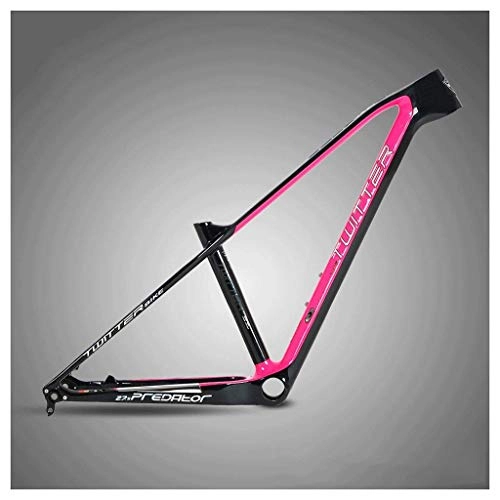 Mountain Bike Frames : WSJ WSJBicycle Frame Iron Carbon Fiber Starlight Flashing Color Mountain 27.5 Inch Inside The Line XC Off-road