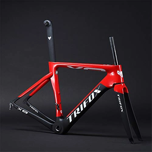 Mountain Bike Frames : Xiaolizi 2020 Red X8y T800 / T1000 bicycle road carbon fiber frame broken wind 700C mountain frame outdoor riding equipment-48CM, 51CM, 54CM, 56CM, Red, 56cm