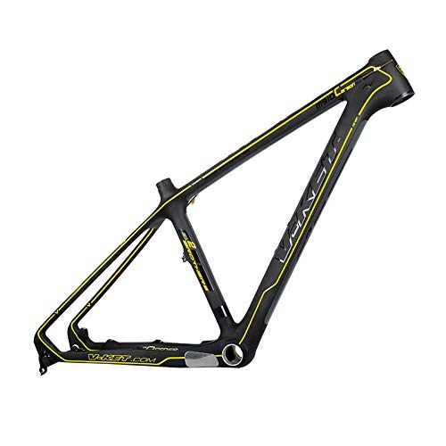 Mountain Bike Frames : Xiaolizi Carbon fiber mountain bike MTB frame, light walk inner cable disc brake press-in bottom bracket 26er16 / 18 inch Max Load 250kg, 26ER 16inch