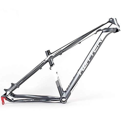 Mountain Bike Frames : Xiaolizi Lightweight TW6900 Bicycle Frame Aluminum Alloy 27.5Inch wheel diameter Mountain Bike XC Frame Inner Wire Frame 15.5, 16.5, 17.5Inch, Gray, 17.5inch