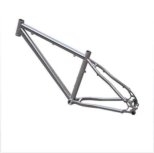 Mountain Bike Frames : Xiaolizi Ultra-light weight Titanium alloy mountain bike off-road frame travel road bike frame is better than carbon fiber riding equipment, 29 * 16inch