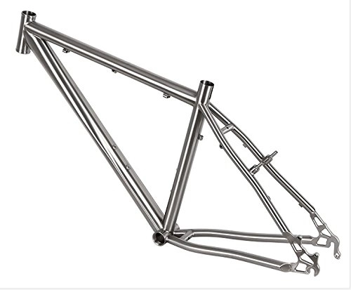 Mountain Bike Frames : XOT Titanium MTB Bike Frame 26 inch Titanium Mountain Bike Frame Bicycle Parts Bicycle Frame