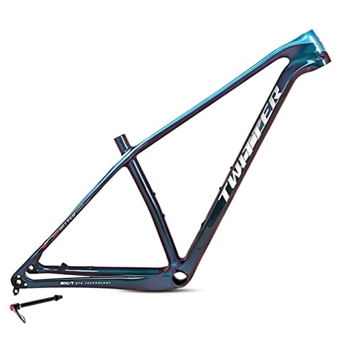 Mountain Bike Frames : YOJOLO Full Carbon MTB Frame 27.5er 29er Hardtail Mountain Bike Frame 15'' 17'' 19'' Disc Brake BB92 Bicycle Frame Tapered Head Tube Routing Internal，For Thru Axle 12X148mm Boost