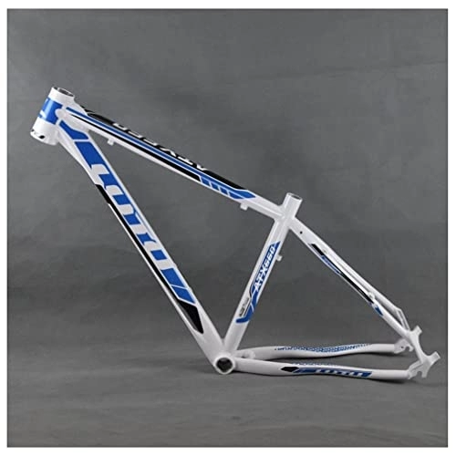 Mountain Bike Frames : YOJOLO Mountain Bike Frame 26er Aluminum Alloy Hard Tail XC MTB Frame 16 Inch Disc Brake Bicycle BSA Frame Quick Release Rear Spacing 135X9mm (Color : Blue, Size : 26x16'')