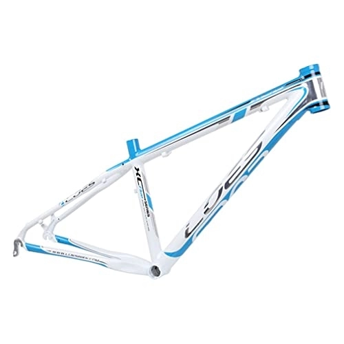 Mountain Bike Frames : YOJOLO Mountain Bike Frame 26er Ultralight Aluminum Alloy Disc Brake MTB Frame 17'' Press-in Bottom Bracket Bicycle Frame Rear Axle 135mm For 26 Inch Wheel (Color : Blue, Size : 26x17'')