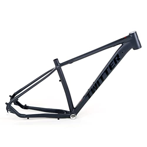 Mountain Bike Frames : YOJOLO MTB Frame 27.5 / 29er Hardtail Mountain Bike Frame 15'' / 17'' / 19'' Aluminum Alloy Disc Brake Bicycle Frame Quick Release Axle 135mm BSA68 Routing Internal (Color : Gray, Size : 27.5x15'')