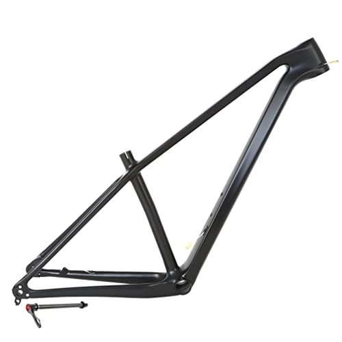 Mountain Bike Frames : YOJOLO MTB Frame Carbon 27.5 / 29er Mountain Bike XC Frame 15'' / 17'' / 19'' Ultralight Disc Brake Bicycle Frame Thru Axle 12x142 / 148mm Boost, For 27.5 / 29 Inch Wheels (Color : Black, Size : 27.5x15'')