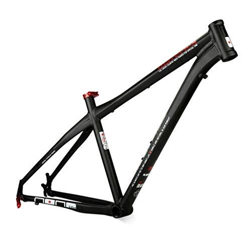 Mountain Bike Frames : Zatnec Bicycle Frame Cool Hydraulic Fully Shaped Lightweight Mountain Bike Scrub Anode Aluminum Alloy Pure Disc Version (Color : A, Size : 26-18")