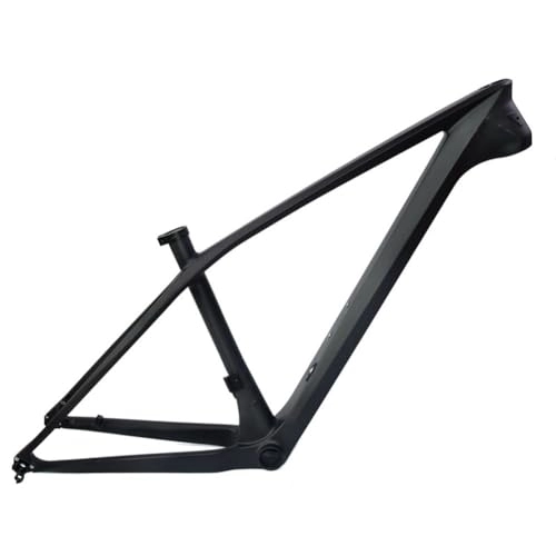 Mountain Bike Frames : ZFF 15'' / 17'' MTB Frame Carbon Fiber 27.5 Mountain Bike Frame Thru Axle 12 * 142mm Disc Brake Internal Routing (Color : Matte Black, Size : 15'')