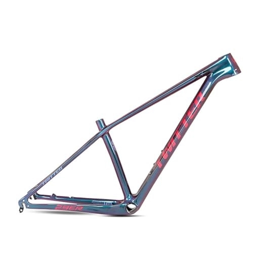 Mountain Bike Frames : ZFF 27.5 29er Mountain Bike Frame Carbon Fiber 15'' / 17'' / 19'' MTB Frame QR 5 * 135mm Disc Brake XC Frame Full Colour Change Internal Routing (Color : Red, Size : 29 * 19'')
