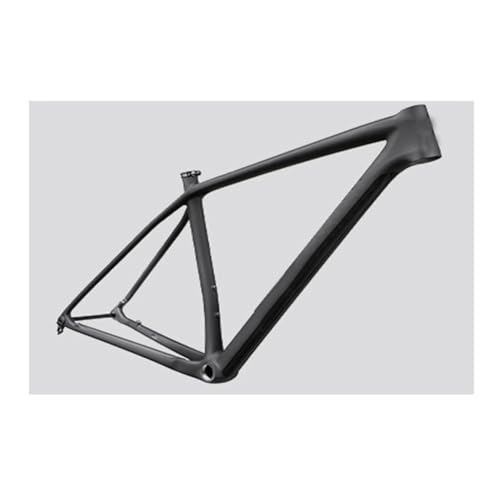 Mountain Bike Frames : ZFF 29'' Mountain Bike Frame Carbon Fiber MTB Frame Thru Axle 12 * 148mm BOOST Disc Brake XC Racing Frame Internal Routing (Color : Svart, Size : S)