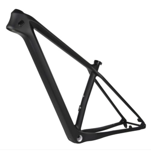 Mountain Bike Frames : ZFF 29er 27.5 Mountain Bike Frame Carbon Frame Boost 148 * 12mm Thru Axle MTB Frame 15'' / 17'' / 19'' Disc Brake XC Frame Routing Internal (Color : Matte Black, Size : 17'')