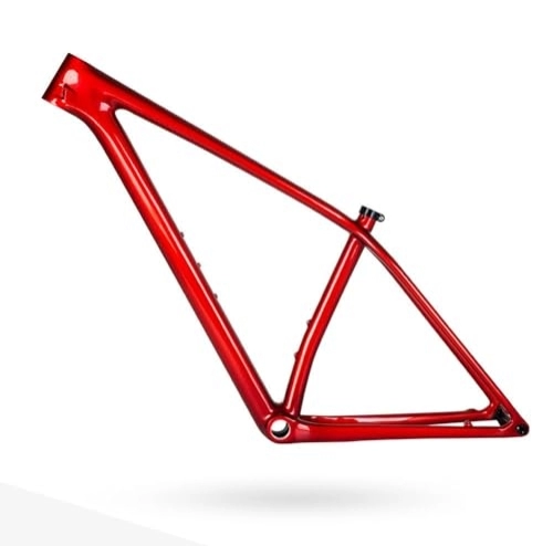 Mountain Bike Frames : ZFF Carbon Fiber MTB Frame BOOST Thru Axle 12 * 148mm Disc Brake 29er Mountain Bike Frame Ultralight XC Frame Internal Routing (Color : Red, Size : S)