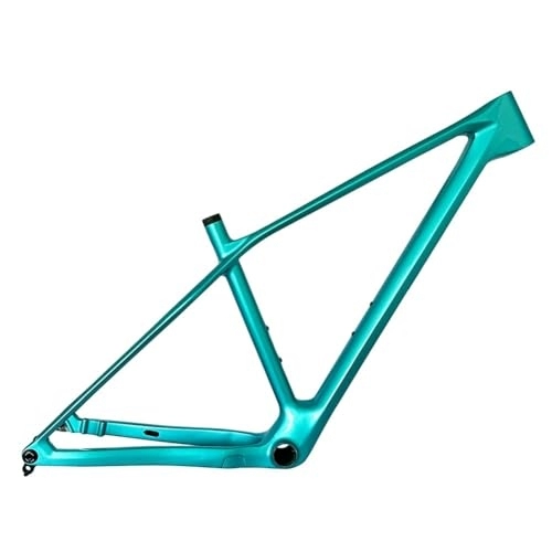 Mountain Bike Frames : ZFF Mountain Bike Frame Carbon Fiber 27.5 29er MTB Frame Disc Brake Thru Axle 12 * 148mm Boost Routing Internal Ultralight (Color : Blue, Size : M)
