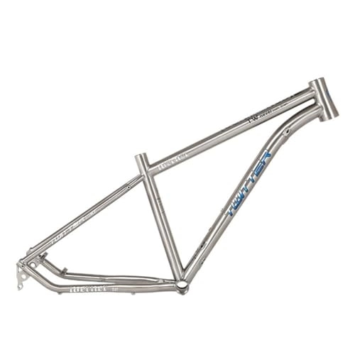 Mountain Bike Frames : ZFF MTB Frame 27.5 29er Hardtail Mountain Bike Frame 15'' / 17'' / 19'' Titanium Alloys Thru Axle 12 * 142mm Disc Brake Bicycle Frame Internal Routing (Color : Silver, Size : 29 * 15'')