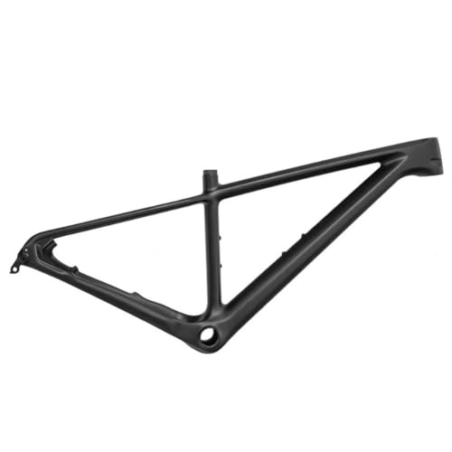 Mountain Bike Frames : ZFF MTB Frame Carbon Fiber 15'' / 17'' / 19'' 29'' Mountain Bike Frame BOOST Thru Axle 12 * 148mm Disc Brake XC Frame Ultralight Internal Routing (Color : Svart, Size : 19'')