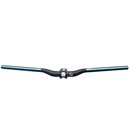 Mountain Bike Handlebar : 1-1 / 4inch MTB Riser Handlebars Full Carbon Fiber Fits 31.8 Bike Stems 30mm Rise Length 600 / 620 / 640 / 660 / 680 / 700 / 720 MM Bicycle Bars For BMX DH XC AM FR (Color : Blauw, Size : 620mm)