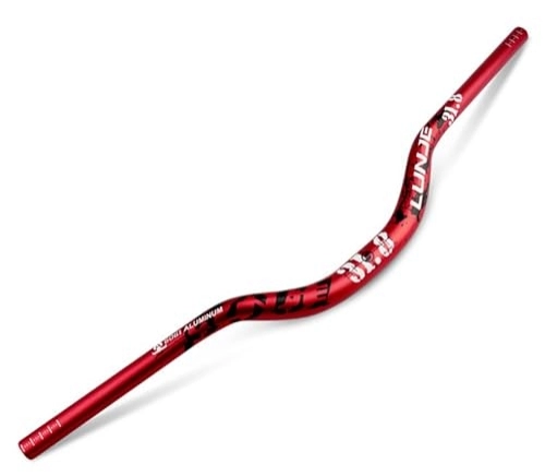 Mountain Bike Handlebar : 31.8 Mountain Bike Riser Handlebar MTB XC / AM Cyclocross Speed Handlebars Rise 50mm 720mm 780mm Extended Length Large Angle Bicycle bar (Color : Red, Size : 780mm)
