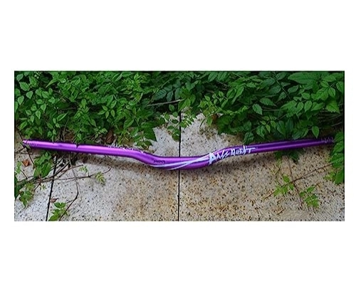 Mountain Bike Handlebar : 31.8mm Mountain Bike High Riser Handlebar Length 720mm Rise 20mm Aluminium Alloy MTB Handlebars for Most Bicycles Bicycle Bars DH XC AM FR (Color : Purple white, Size : 780mm)