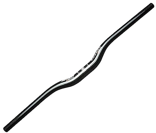 Mountain Bike Handlebar : 31.8mm Riser Handlebar Carbon Fiber MTB Bicycle Bars 580 / 600 / 620 / 640 / 660 / 680 / 700 / 720 / 740 / 760mm Extra Long 22.2mm end diameter Handlebars for DH XC AM (Color : Black, Size : 660mm)
